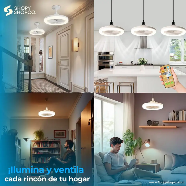 Ventilador LED Fresco y Luminoso