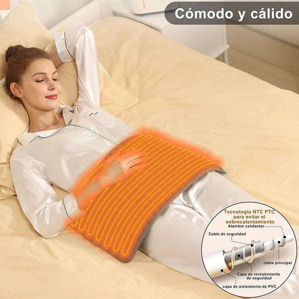 Manta eléctrica con tecnología de calor terapéutico para mejorar la relajación y el descanso