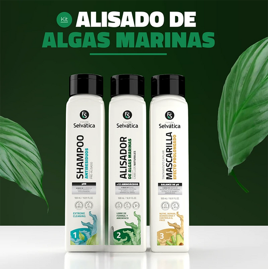 Kit Alisado organico de Algas Marinas